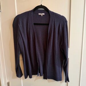 Milano Deep Blue Open Front Cardigan